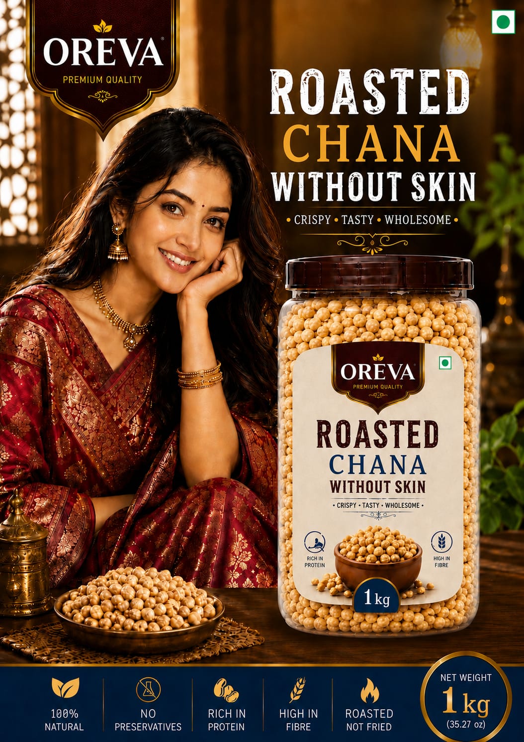 Roasted Chana without skin
